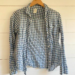 J. Crew Gingham Button-Down